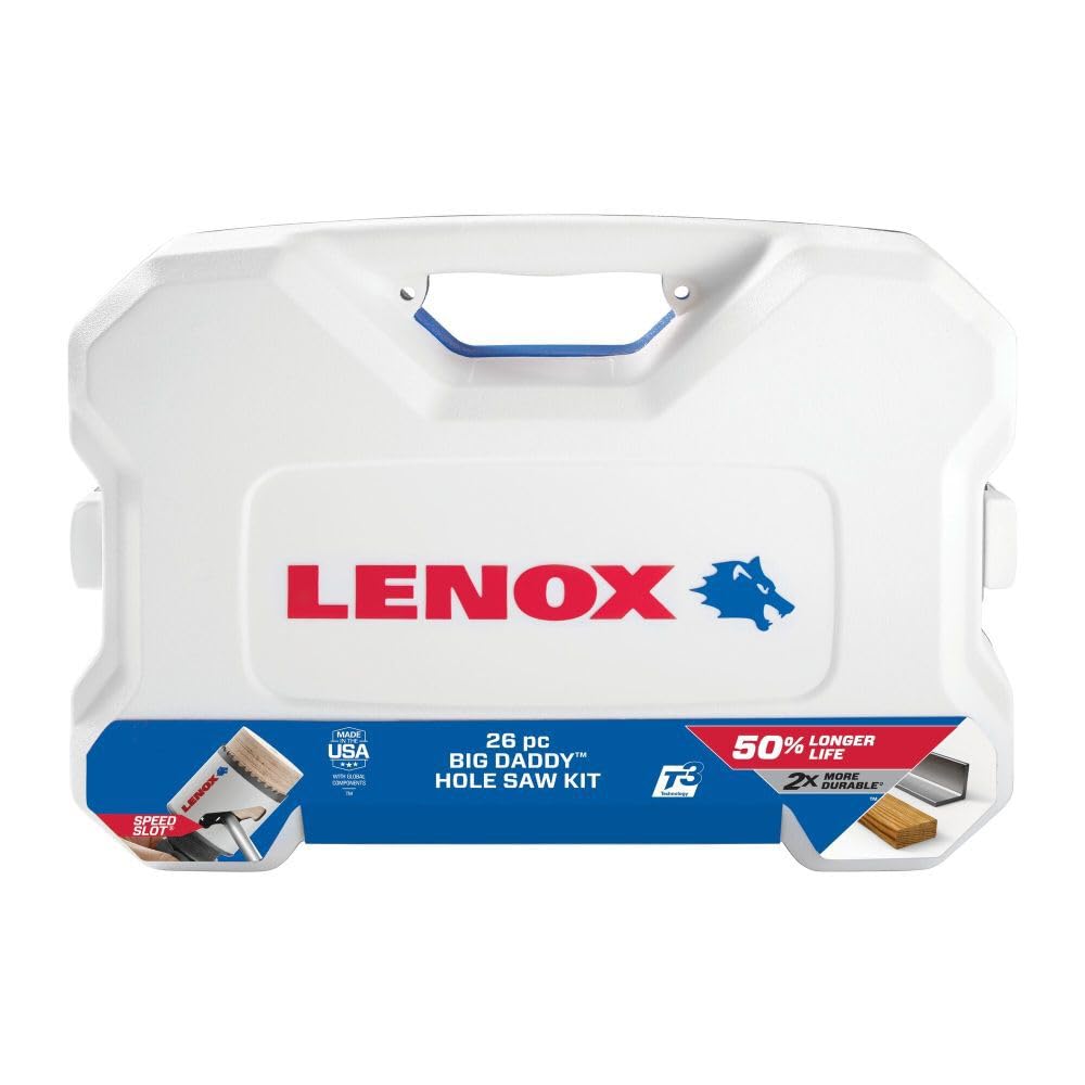 LENOX Tools Bi-Metal Speed Slot Hole Saw Set, 9 Piece Kit (700G)