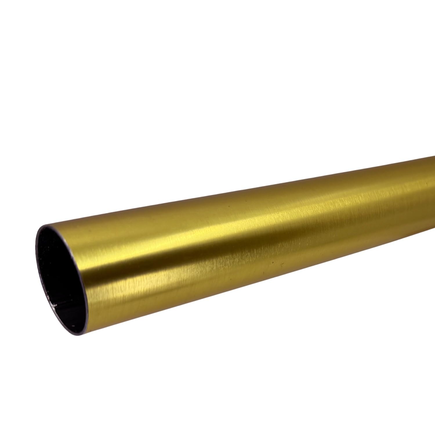 72" HEAVY DUTY Round Closet Rod | 32mm Diameter | Satin Brass Clothes Pole | 1 Pack