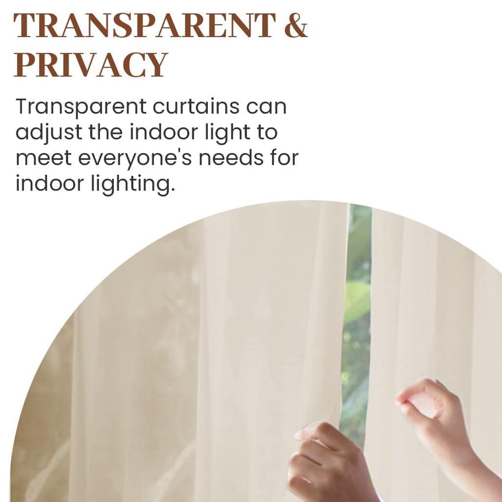 Dreaming Casa Solid Sheer Curtains 84 Inches Long Grey Rod Pocket Voile Draperies for Bedroom Living Room, 2 Panels, Each 42" W x 84" L