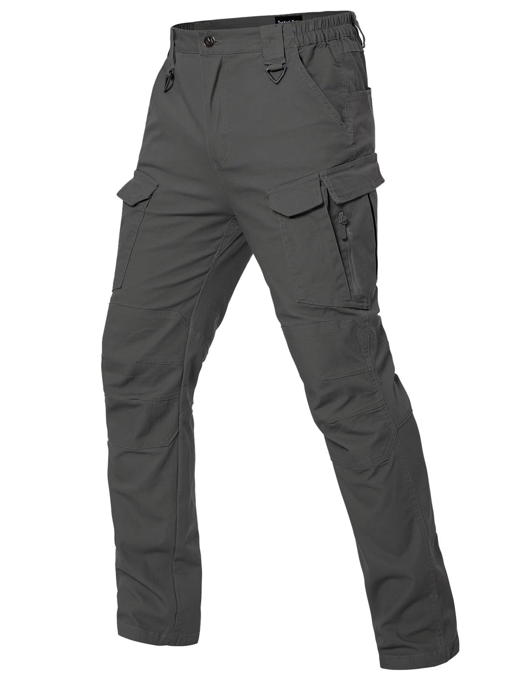 MANSDOUR Men's Cotton Hiking Tactical Pants Lightweight Stretch Military Combat Cargo Work Pants