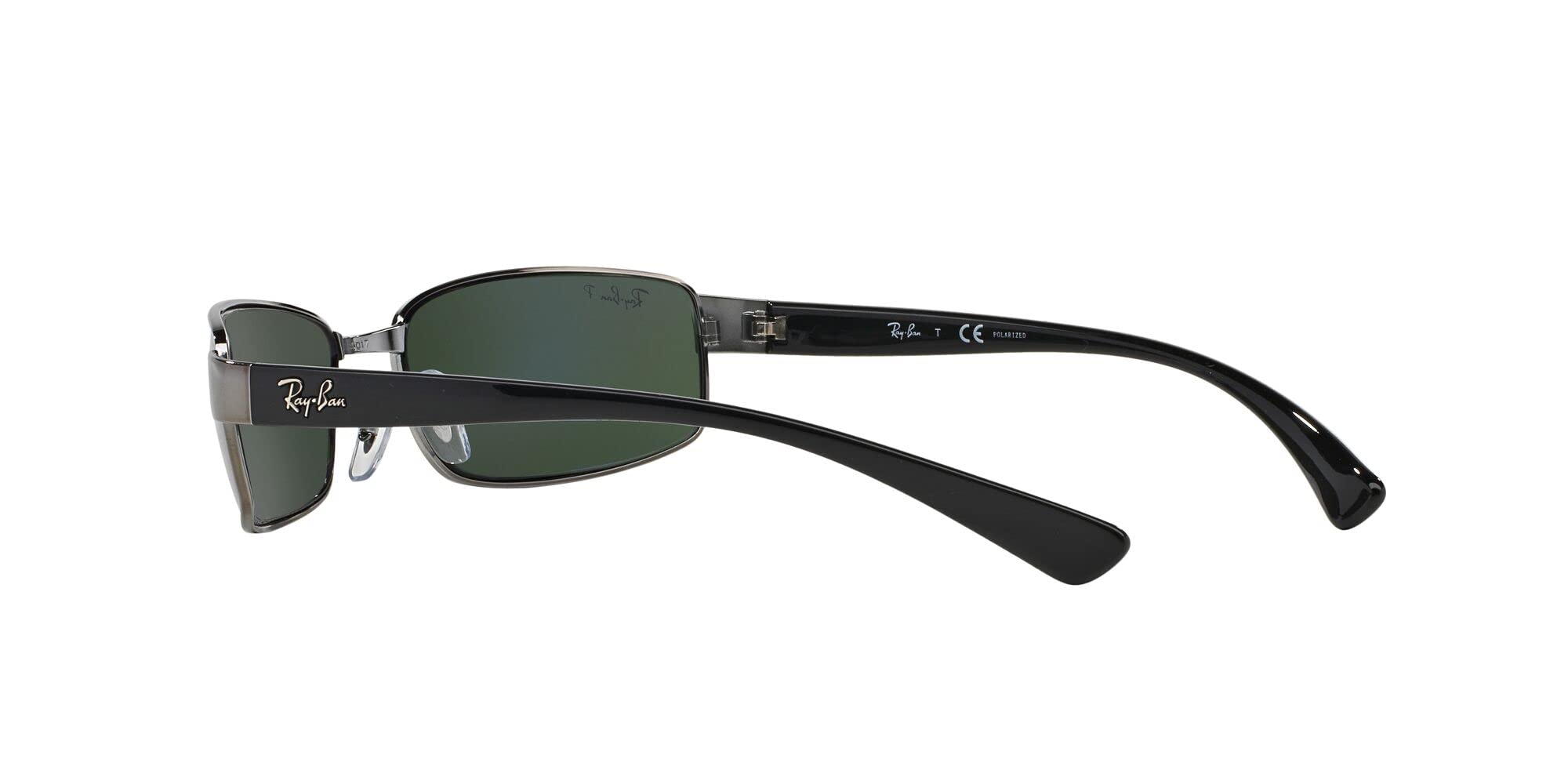 Ray-Ban RB3364 Metal Polarized Rectangular Sunglasses