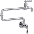 KOHLER 99270-BL Artifacts Wall-Mount Pot Filler, Pot Filler Faucet, Black Pot Filler, Kitchen Sink Pot Filler Faucets, Matte Black
