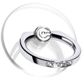 Transparent Phone Ring Holder Grip - EI Sonador Clear Cell Phone Ring Stand Holder Finger Grip Kickstand 360° Rotation, Compatible with Most of Phones, Tablets and Case (2 Aquamarine Diamond)
