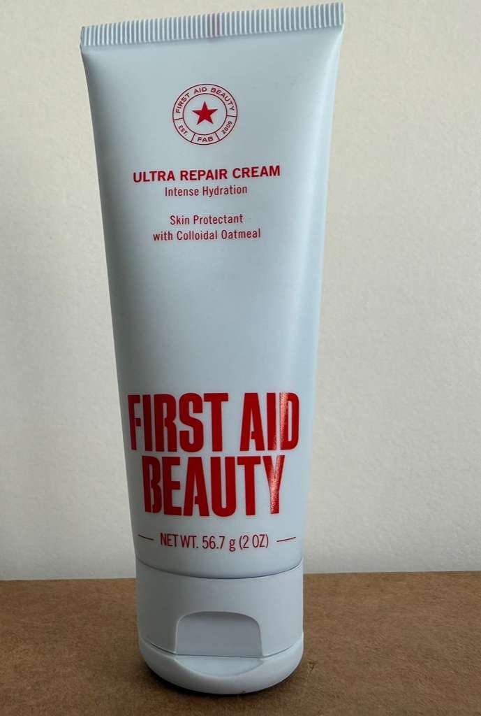 First Aid Beauty Ultra Repair Cream, Intense Hydration Face & Body Moisturizer with Colloidal Oatmeal, Helps Relieve Eczema, Dry Skin Barrier Repair, Fragrance Free