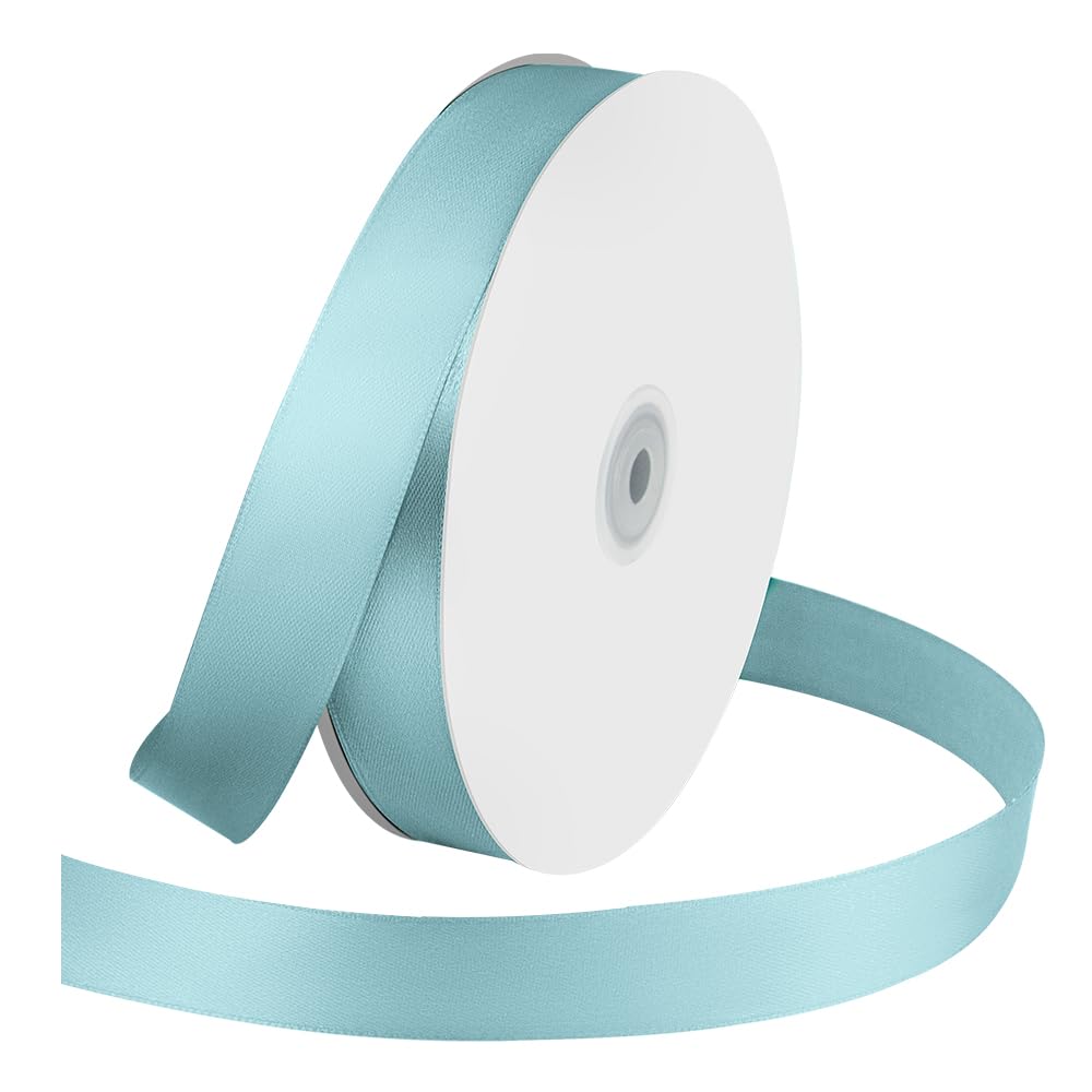 1" Wide x 100 Yards Single Face Polyester Satin Ribbon, Satin Ribbon for Crafts, Gift, Hair Bows, Wedding Party Decoration, Bow Making & Other Projects (Apple Green)