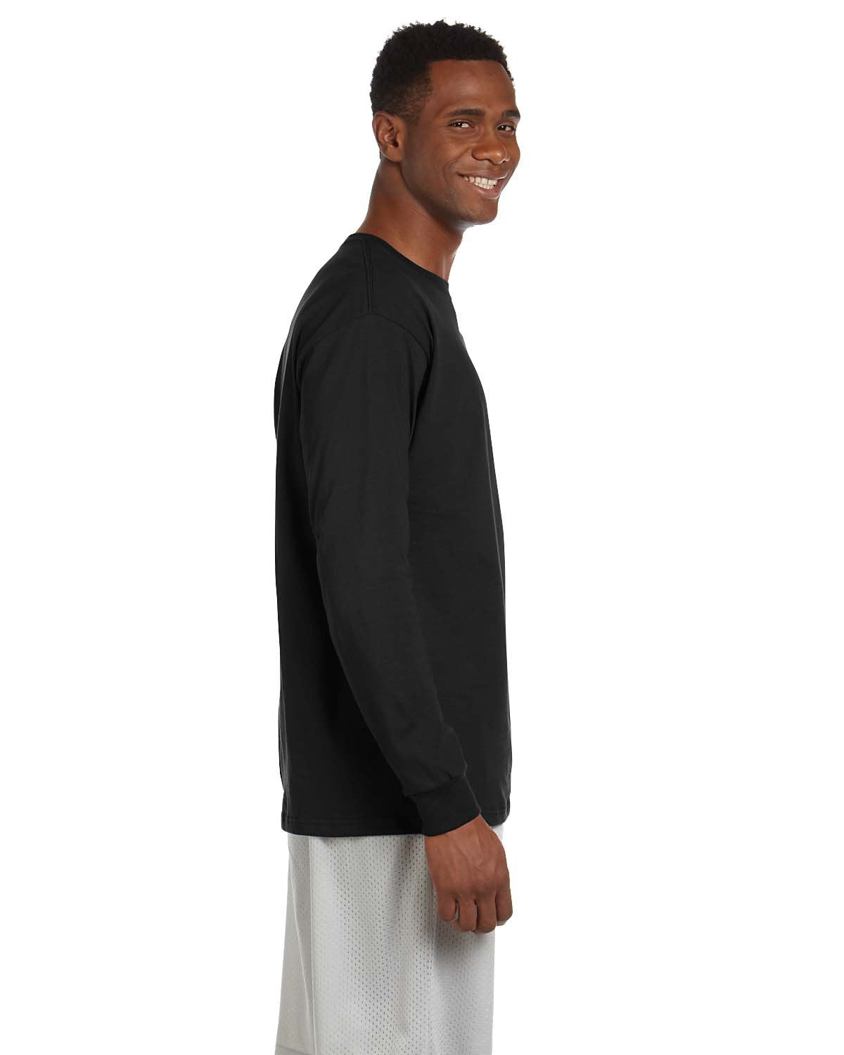 Russell Athletic Men's Dri-Power Long Sleeve Tees, Moisture Wicking, Odor Protection, UPF 30+