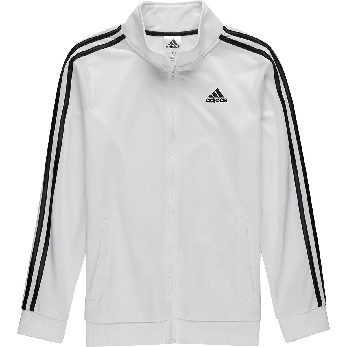 adidas boys Zip Front Iconic Tricot Jacket