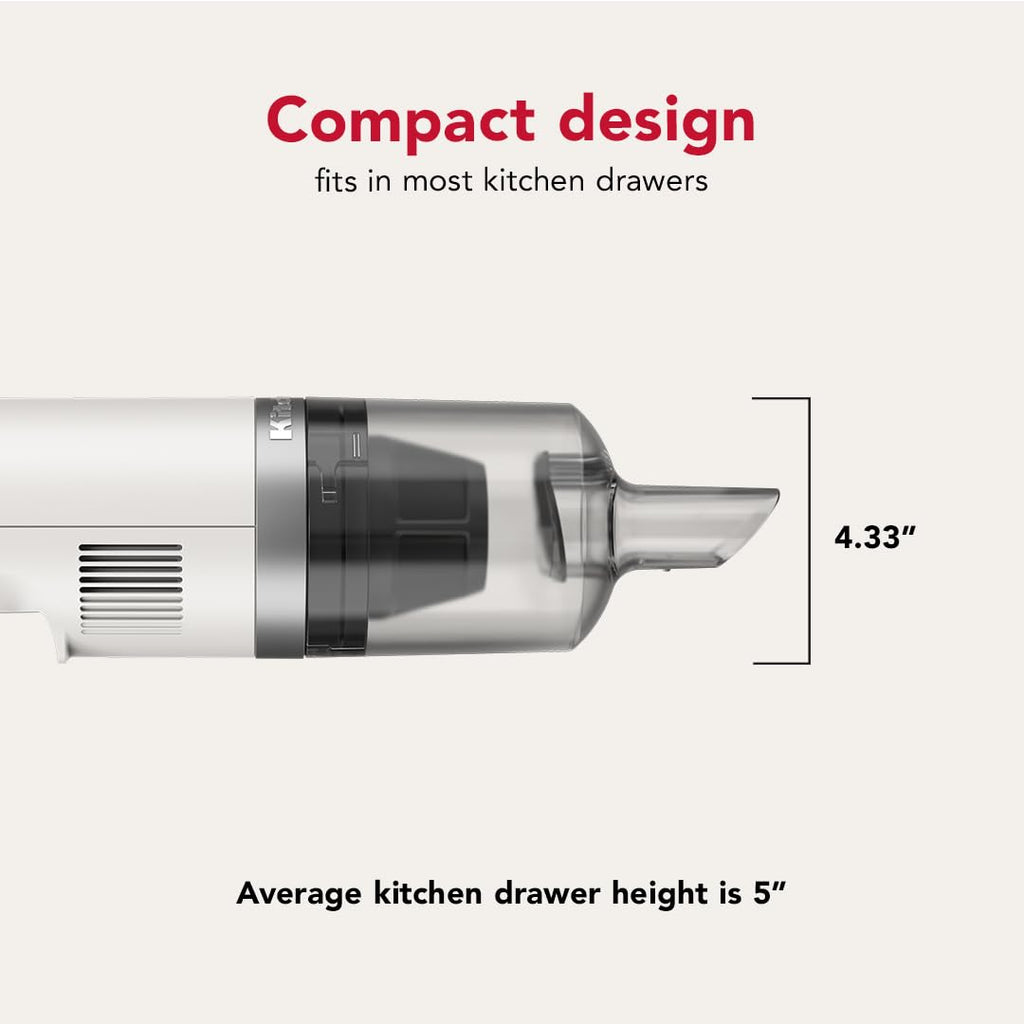 KitchenAid Go™ Cordless Kitchen Vacuum - Battery Included, KKVR121, Black Matte