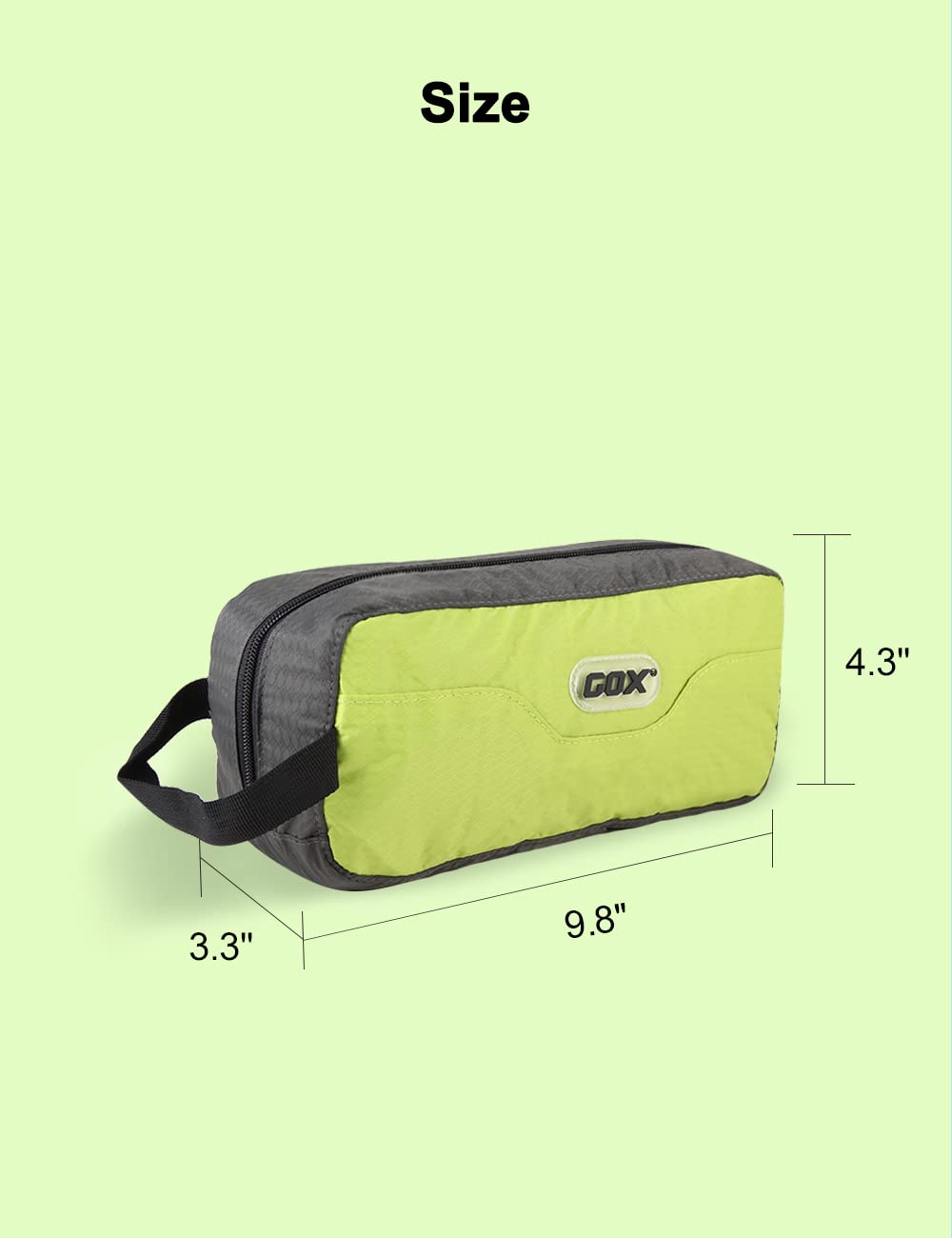 GOX Travel Small Toiletry Bag for Men Nylon Dopp Kit Medicine Bag Travel Organizer Pouch Shave Kits for Teens Toiletry Essentials Bathroom Compact (Black, 7.9 * 3.7 * 2 Inches)