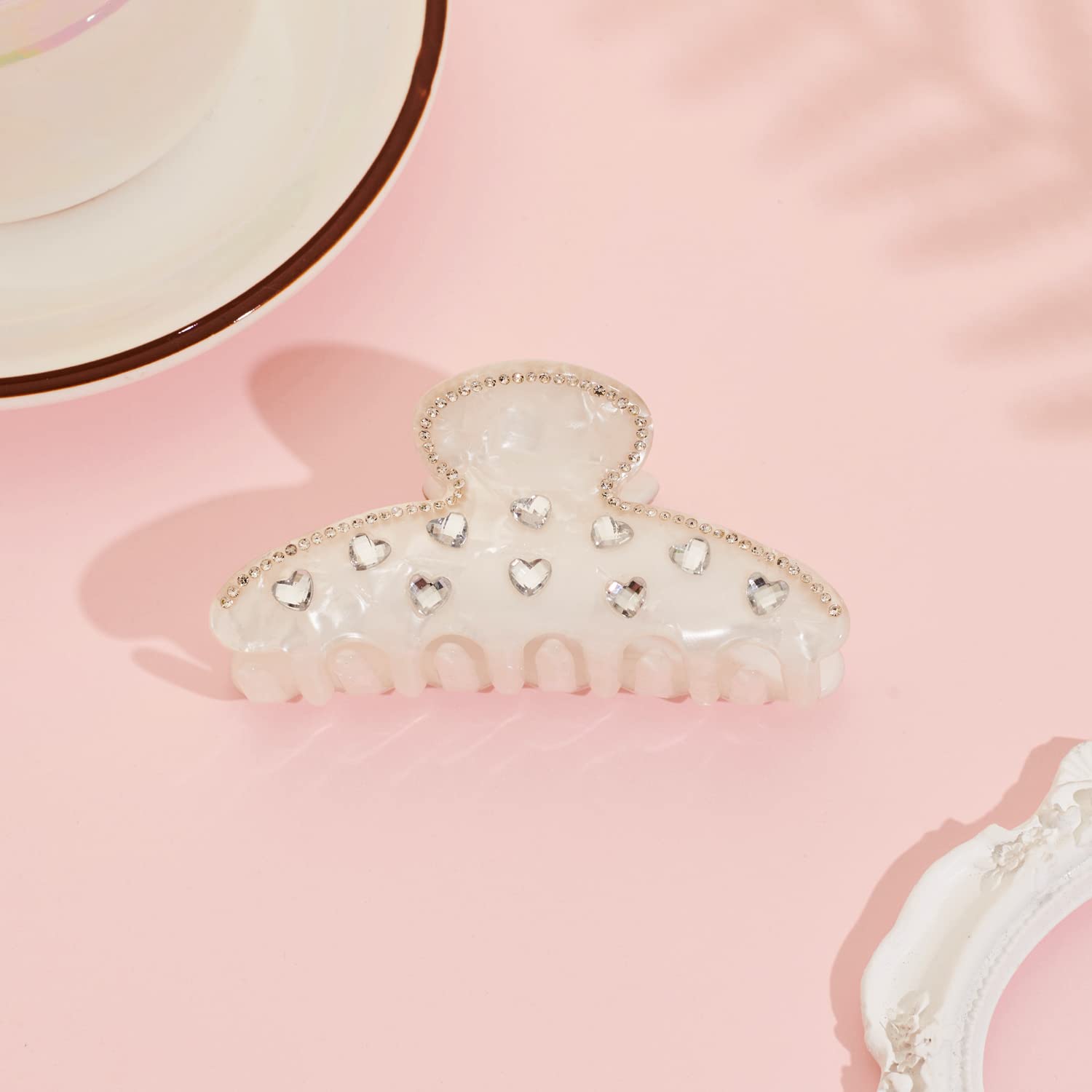 LILIE&WHITE Tortoise Claw Clips For Women - Strong Thick Hair Styling Accessories With Claws For Styling 1PC