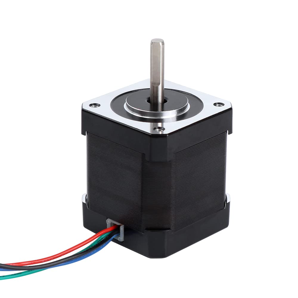 STEPPERONLINE Nema 17 Stepper Motor Bipolar 2A 59Ncm(84oz.in) 48mm Body 4-Lead W/ 1m Cable and Connector Compatible with 3D Printer/CNC