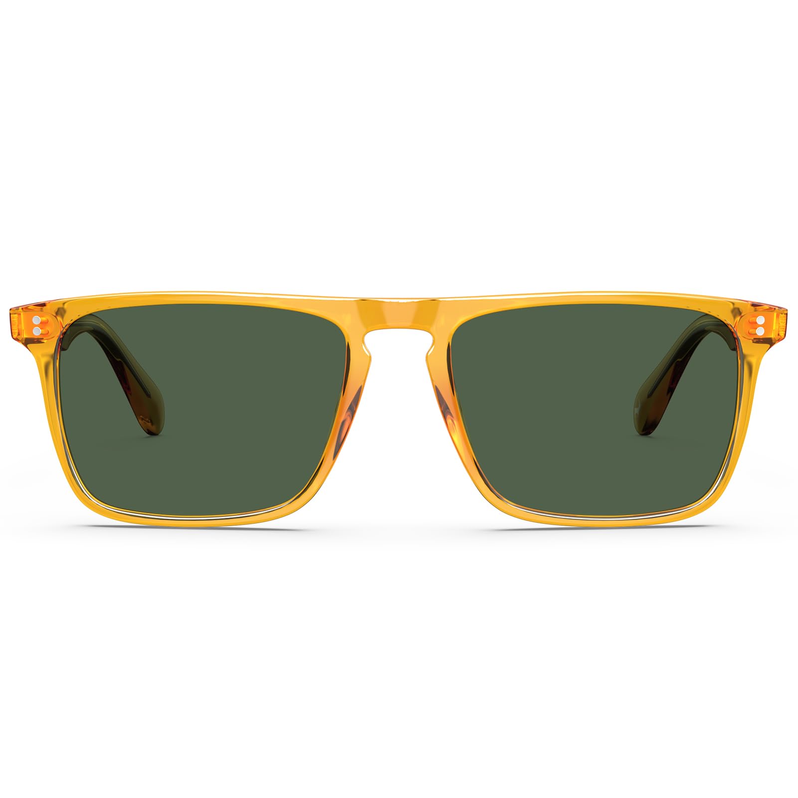 CARFIA Retro Polarized Sunglasses for Men UV Protection Hand-crafted Acetate Frame Fashion Cool Sun Glasses CA53572
