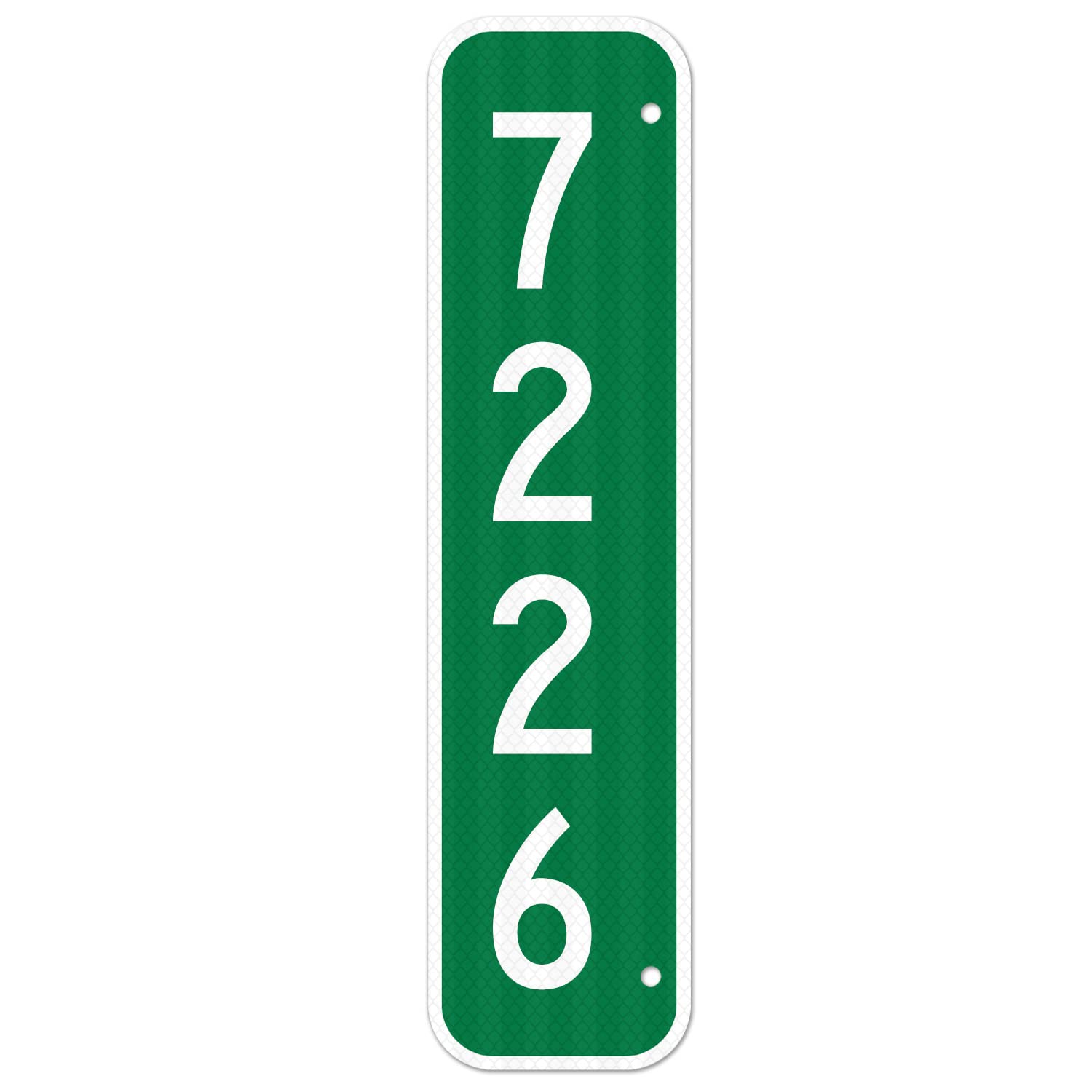 911 Address Number Sign, Custom Emergency Reflective Mailbox Sign, Visible Day & Night, Ideal for Driveway, Multi Unit Buildings and House, 6x12 Inches, 3M EGP Reflective .040 Aluminum, Fade Resistant,