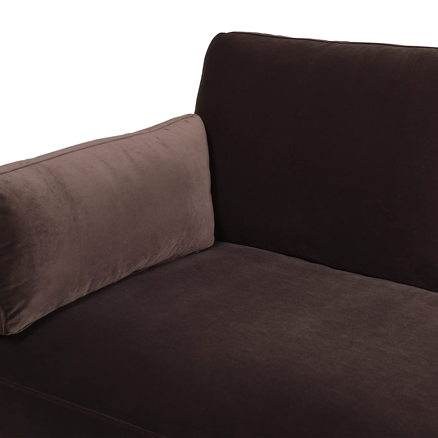 Jennifer Taylor Home Knox 84" Modern Farmhouse Performance Velvet Fabric Living Room Sofa Couch in Burnt Orange