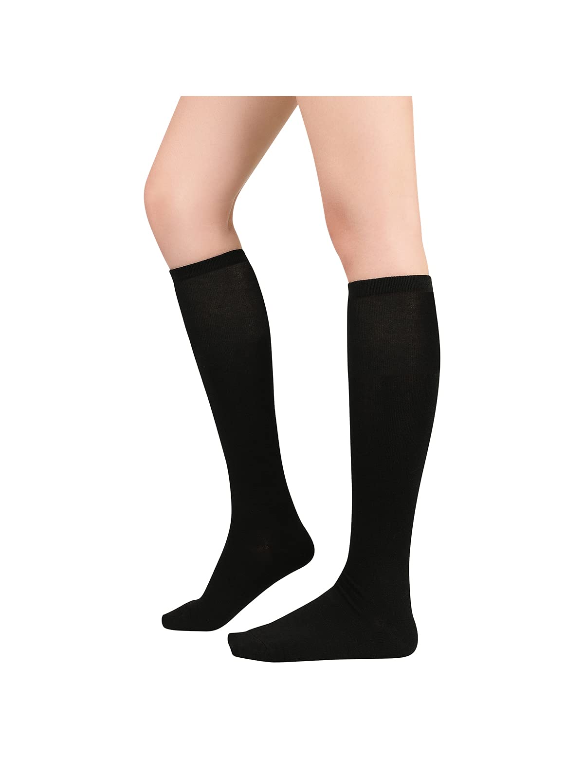 Century Star Knee High Striped Socks for Women - Long Thin Tube Sports Thigh High Socks Tall Stockings