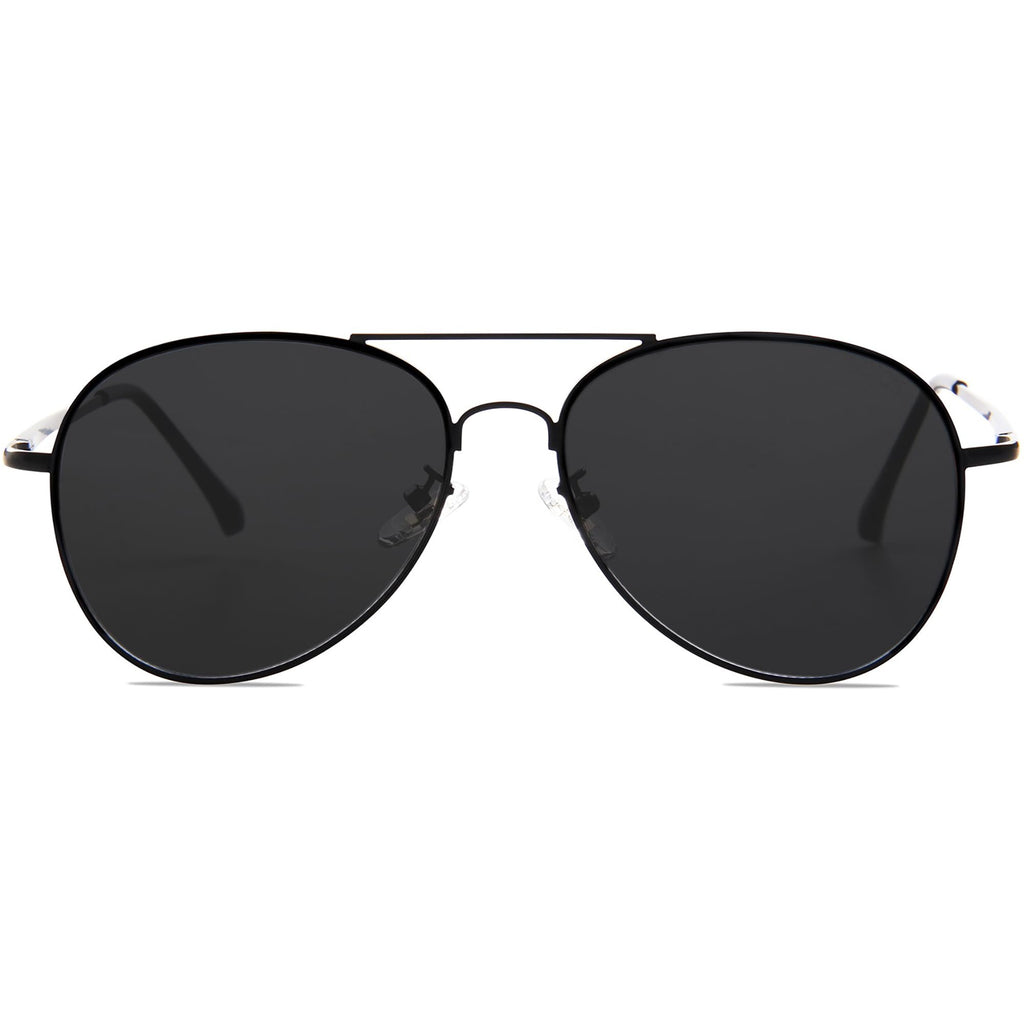 SOJOS Classic Aviator Sunglasses for Women Men Metal Frame Spring Hinges SJ1030
