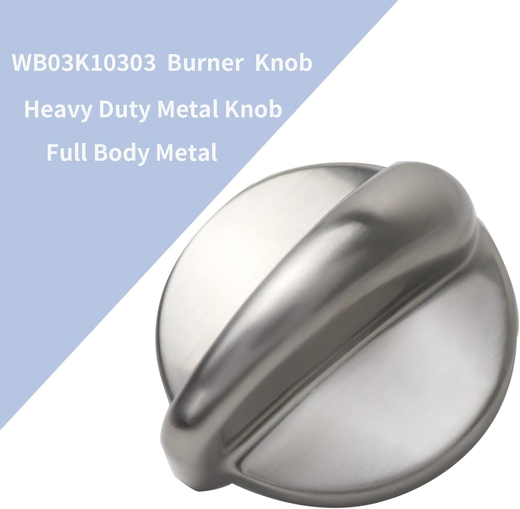 5 Packs WB03K10303 Profile Stove Cooktop Oven Rang Knob Replacements for GE,Stove knob Part WB03K10208,AP4980246, 1810427, AH3486484