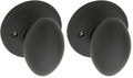 Copper Creek EK2090BC Egg Door Knob, Dummy Function, 1 Pack, in Black