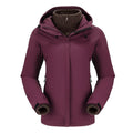 CAMEL CROWN Women's Ski Jacket Waterproof 3 in 1 Winter Coat with Fleece Inner Warm Windproof For Snow Outdoor Hiking