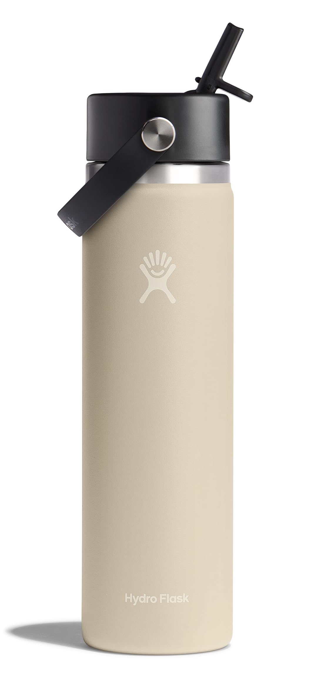 Hydro Flask Water Bottle - Insulated Stainless Steel - Wide Straw Lid, Non Spill, Leakproof in 24 Oz Forest Green Arc