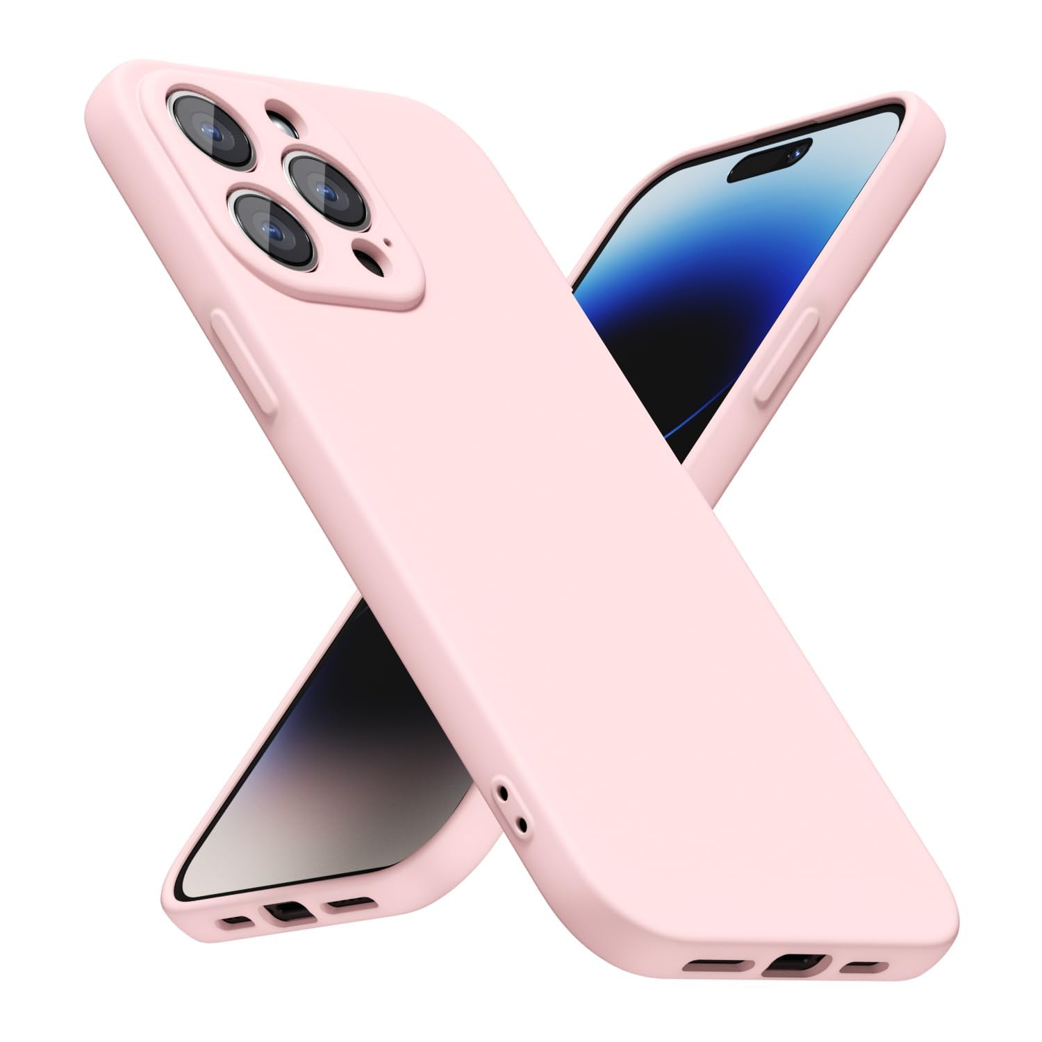 LoeoeL for iPhone 8 Plus/ 7 Plus Phone Case Silicone, Minimalist Ultra Thin Slim Soft Rubber Gel Solid Color Matte TPU Cute Case for Women, Girly Aesthetic Design & Camera Cover, Beige Stone Cream