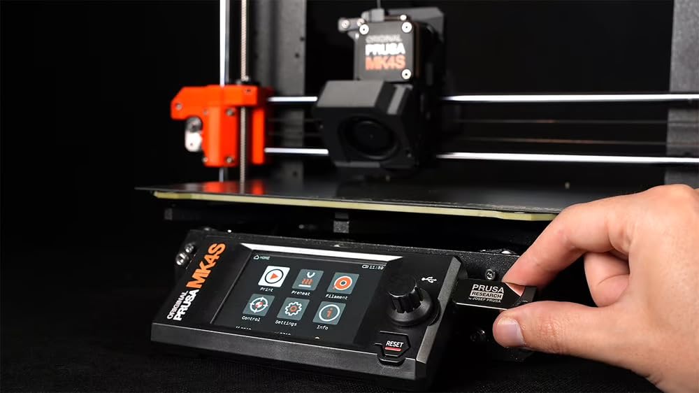 Original Prusa MK4S High-Speed 3D Printer – Fully Assembled & Tested Desktop FDM Printer with Input Shaping, Professional Print Quality, Open-Source Upgradeable Design, 1kg Prusament PLA Included