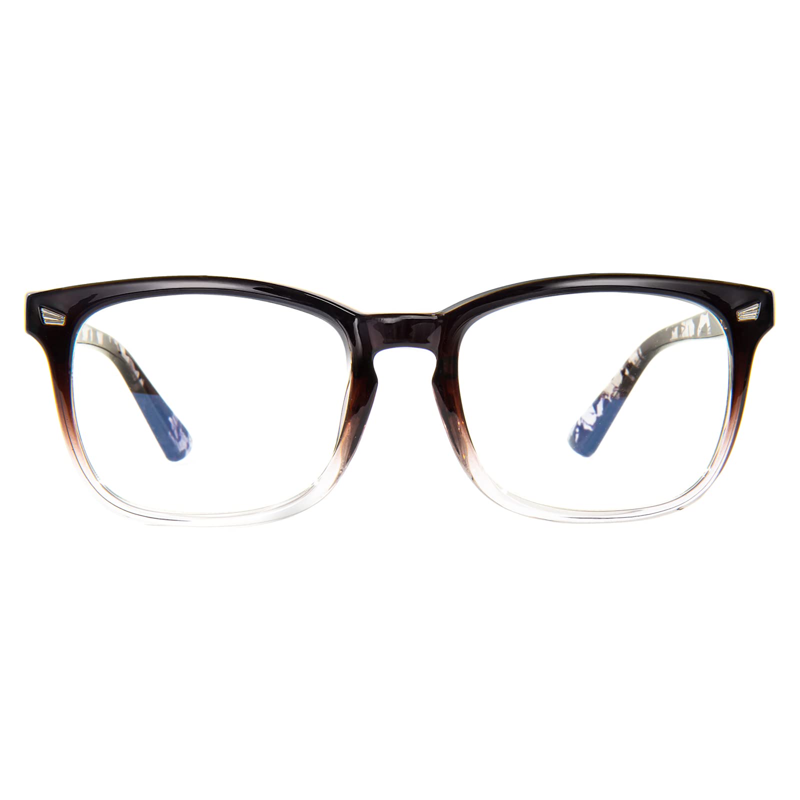 MAXJULI Blue Light Blocking Glasses,Computer Reading/Gaming/TV/Phones Glasses for Women Men(Transparent)