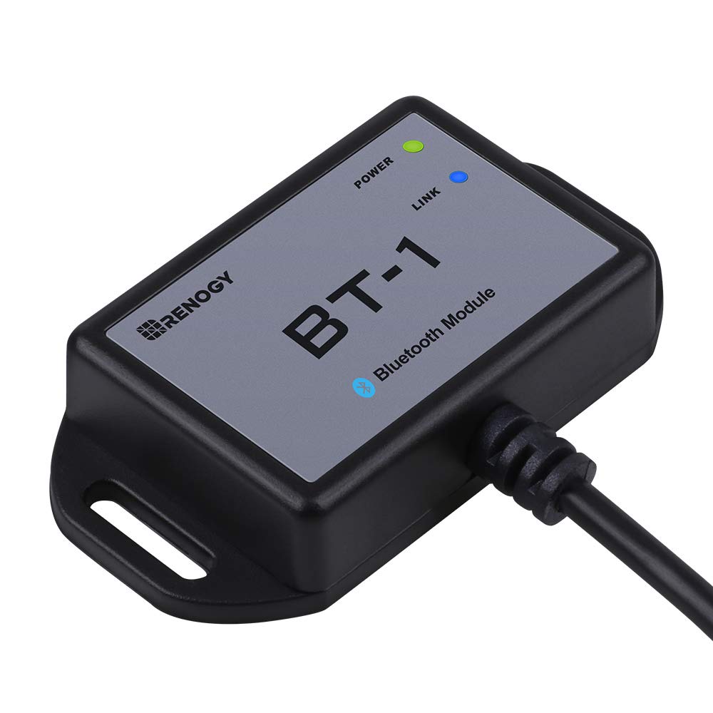 Renogy BT-1 Bluetooth Module for PWM Charge Controllers (Wanderer/Adventurer) – RJ12 RS232 Port, Wireless Monitor via DC Home App,IP54