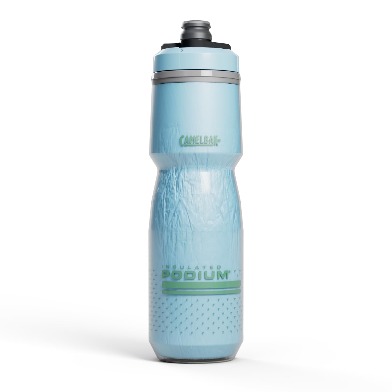 CamelBak Podium Chill Insulated Bike Squeeze Water Bottle, Cold Retention for Cycling, 24oz, Reflective Ghost