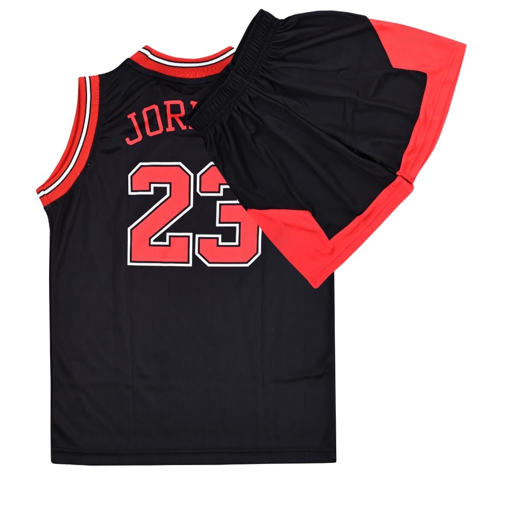 Youth Basketball Jerseys for Boys Girls Gradient Basketball Jersey Shorts for 2-14 Years Kids Training Uniform Sets