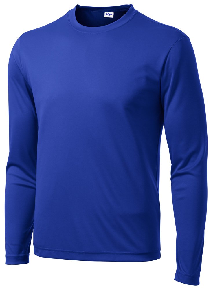 Men's Long Sleeve Moisture Wicking Athletic Shirts, Dry Fit Long Sleeve UV Protection Shirts Men for Workout, Running, Hiking