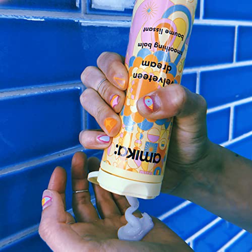 amika velveteen dream smoothing balm | tames frizzy hair, styling cream with heat protection & UV filters