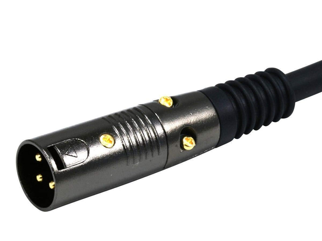 Monoprice 104759 1.5-Feet Premier Series XLR Male to 1/4-Inch TRS Male 16AWG Cable Black