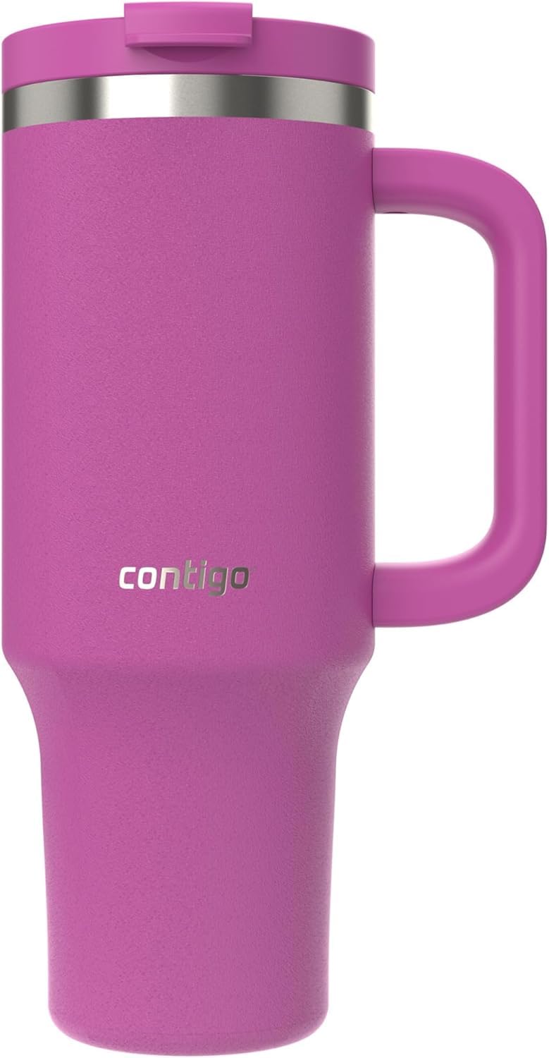 Contigo Streeterville 30oz Tumbler, Stainless Steel Vacuum Insulated, Leak-Proof, Cold for 29 Hours, Fits in cupholders, Licorice