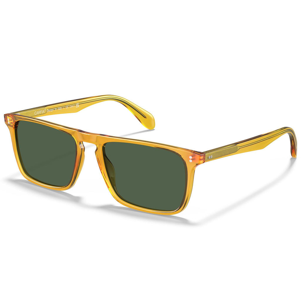 CARFIA Retro Polarized Sunglasses for Men UV Protection Hand-crafted Acetate Frame Fashion Cool Sun Glasses CA53572