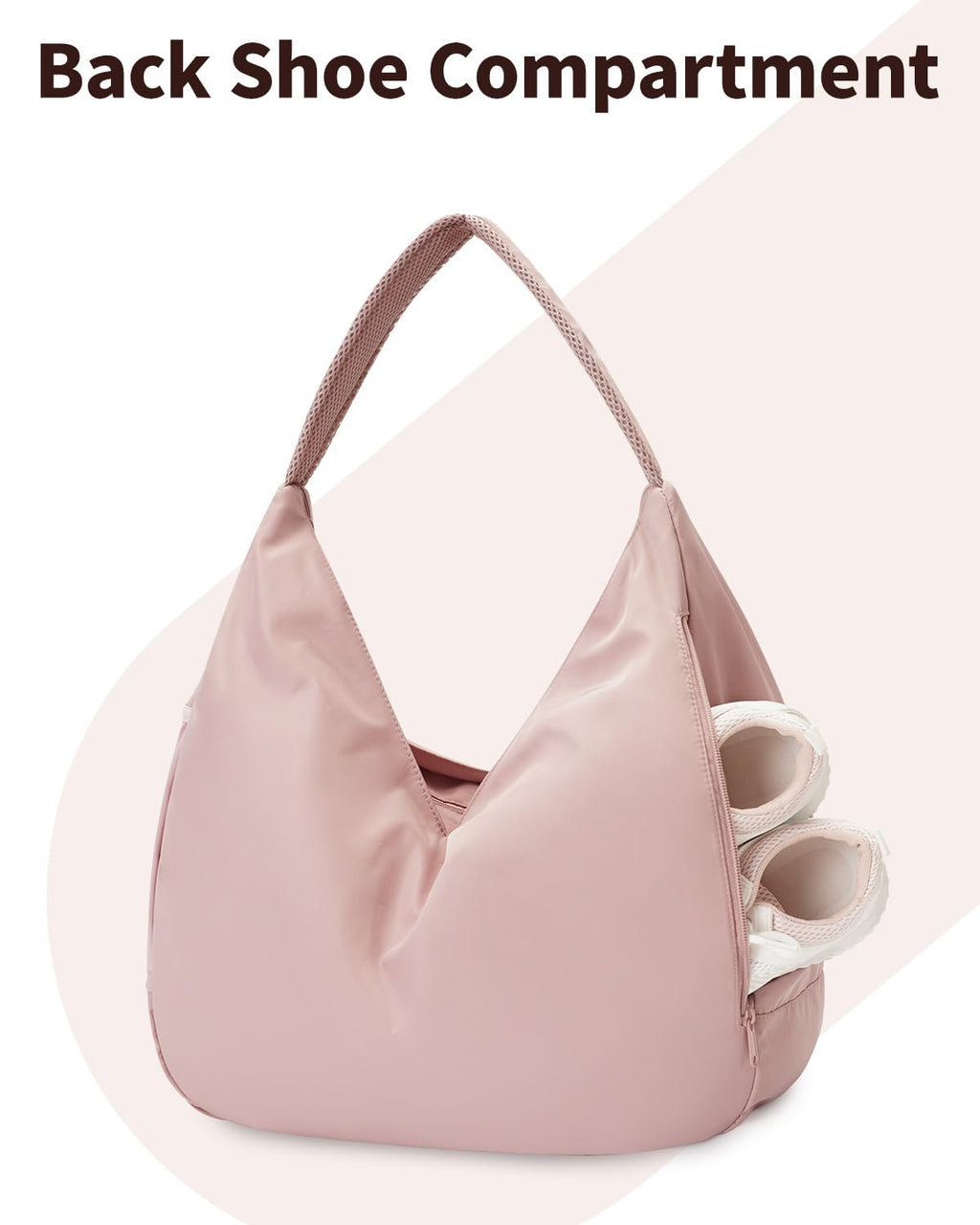 Ceneda Large Gym Bag for Women with Hidden Yoga Mat Holder & Shoe Compartment & Wet Pocket, Sports Duffle Bag for Travel