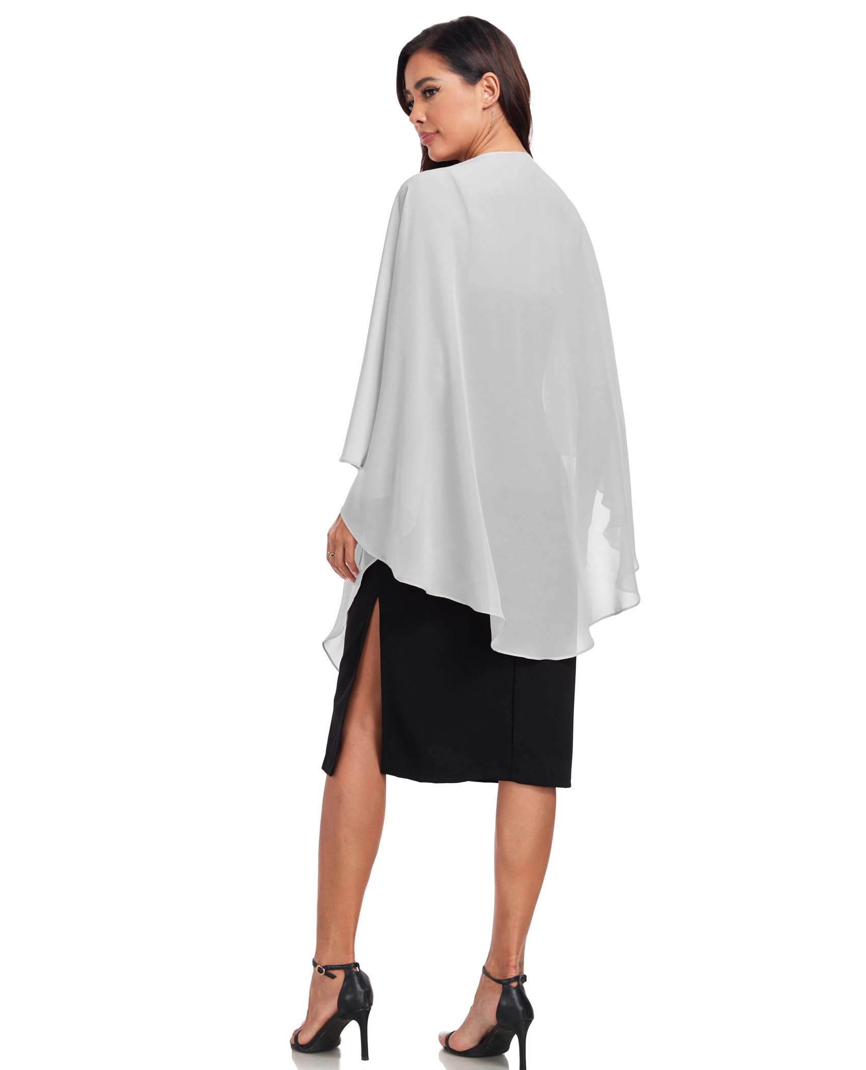 TONGFANTFL Shawls Wraps for Evening Wedding Party Chiffon Scarf Soft Bridal Wraps Wedding Guest Shawl Coverage