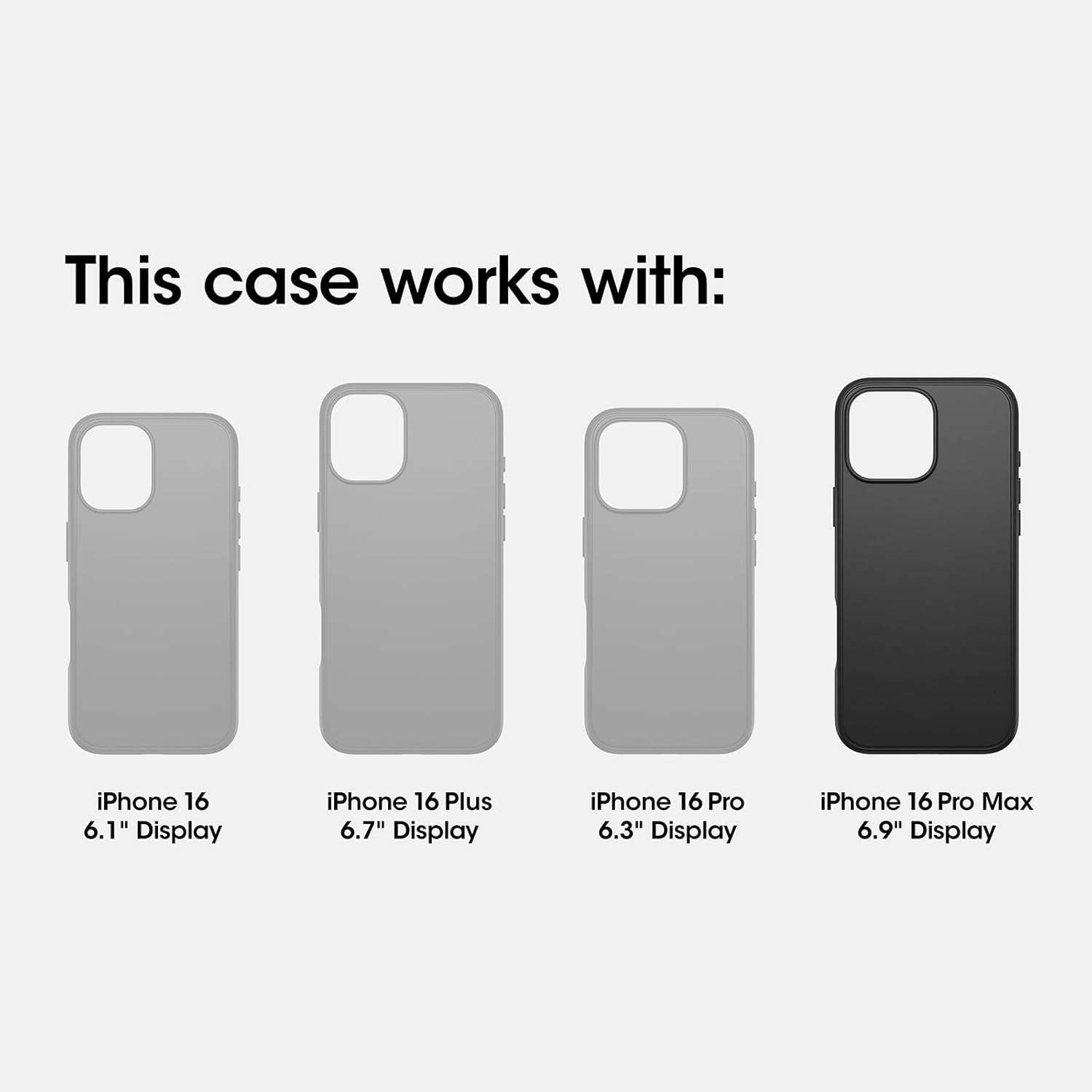 OtterBox iPhone 16 Pro Max Symmetry Series Clear Case - Clear (Ships in polybag, Ideal for Business customers)