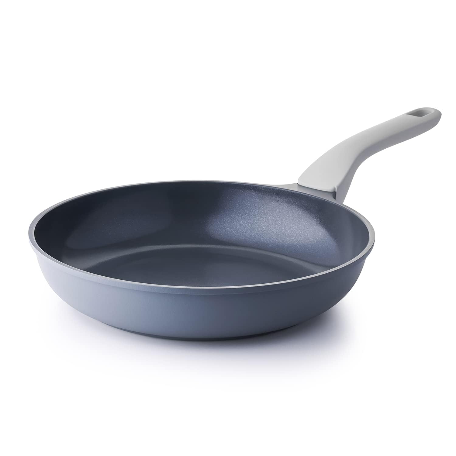 PRICUSIS Nonstick Frying Pan, 8/10/12 Inch Skillet with Stay Cool Handle, Fully Coated, Induction Compatible, 100% Dishwasher Safe, PFOA Free（10 Inch, Black Sesame）
