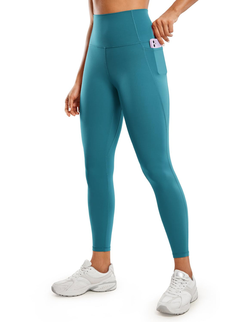 CRZ YOGA Butterluxe Workout Leggings Pockets 25'' - High Waisted Gym Womens Yoga Pants Buttery Soft