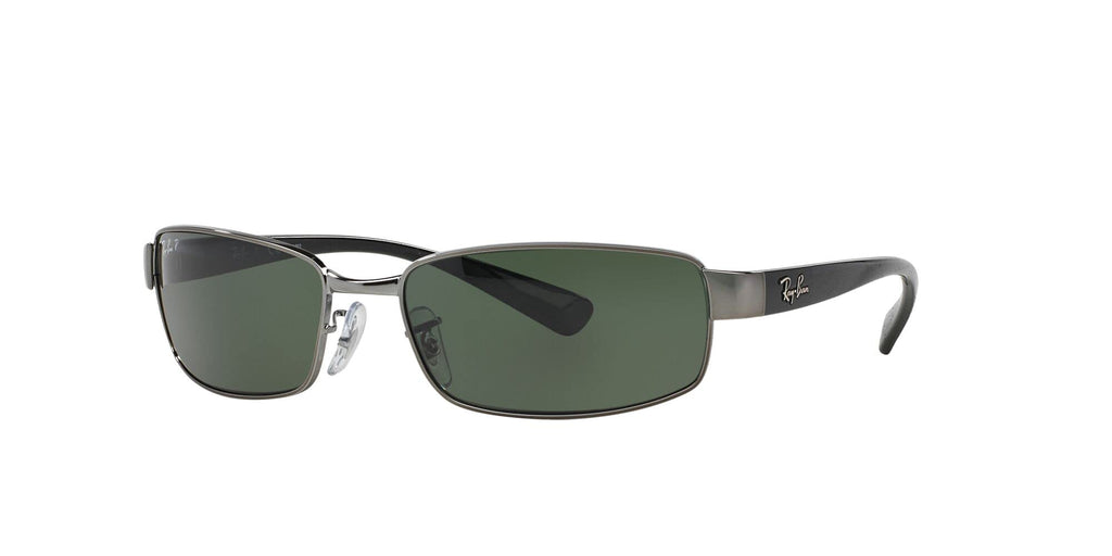 Ray-Ban RB3364 Metal Polarized Rectangular Sunglasses