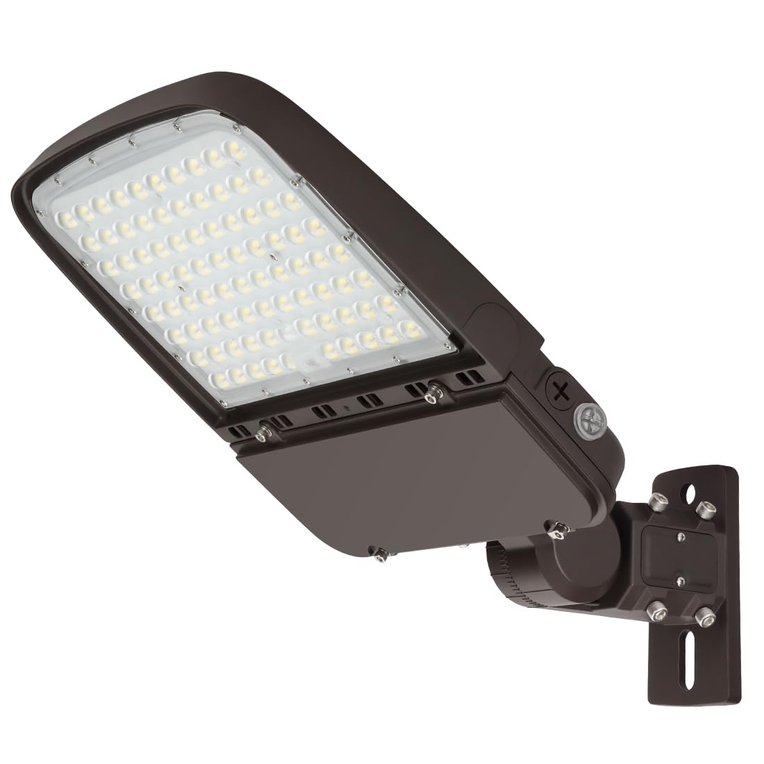 150W LED Parking Lot Light with Photocell, Outdoor Dimmable LED Pole Lights with Slip Fitter & Arm Mount in 1, 22500LM 5000K 100-277V IP65, 150W/100W/80W Power Tunable, ETL