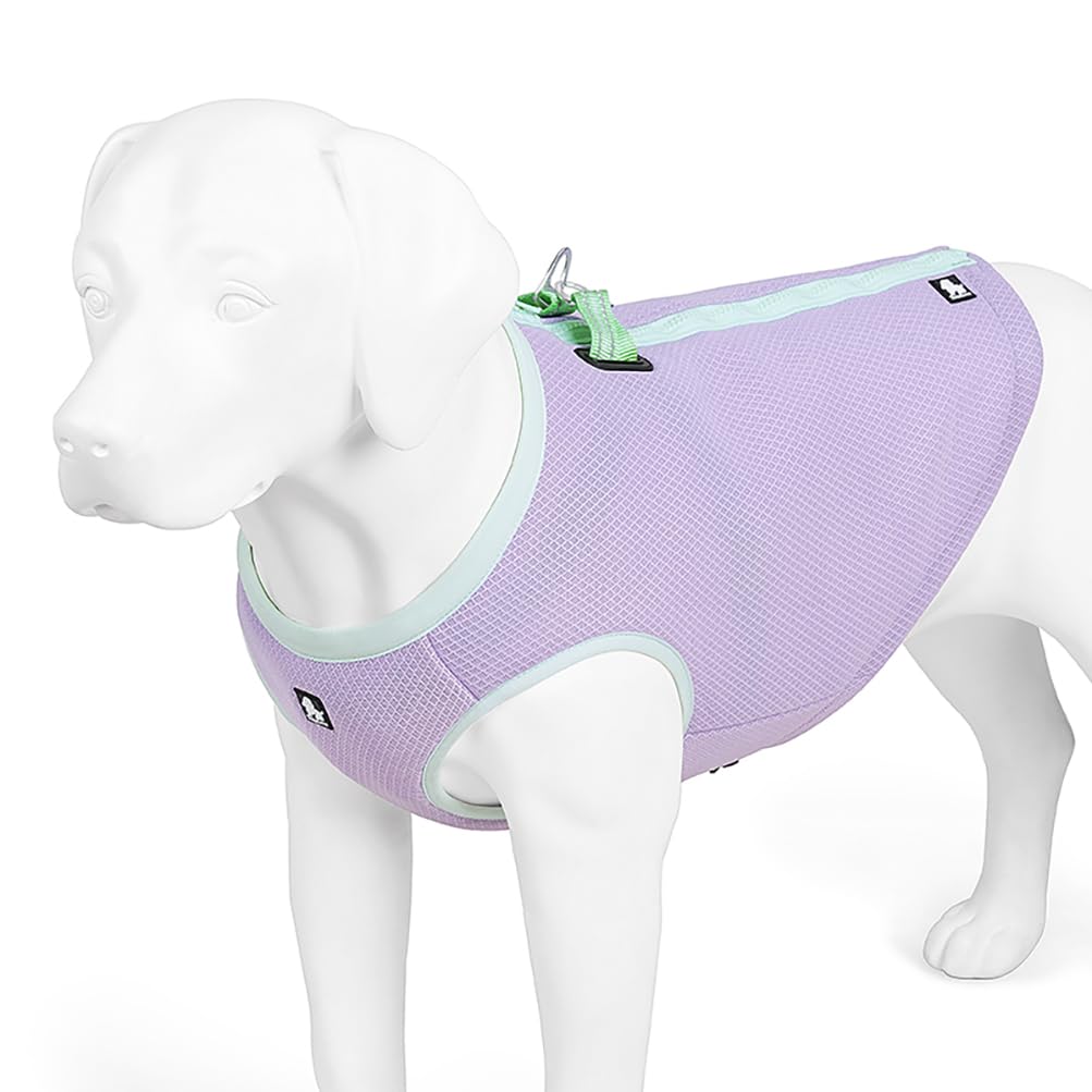 SGODA Dog Cooling Vest Harness Cooler Jacket Yellow XX-Small