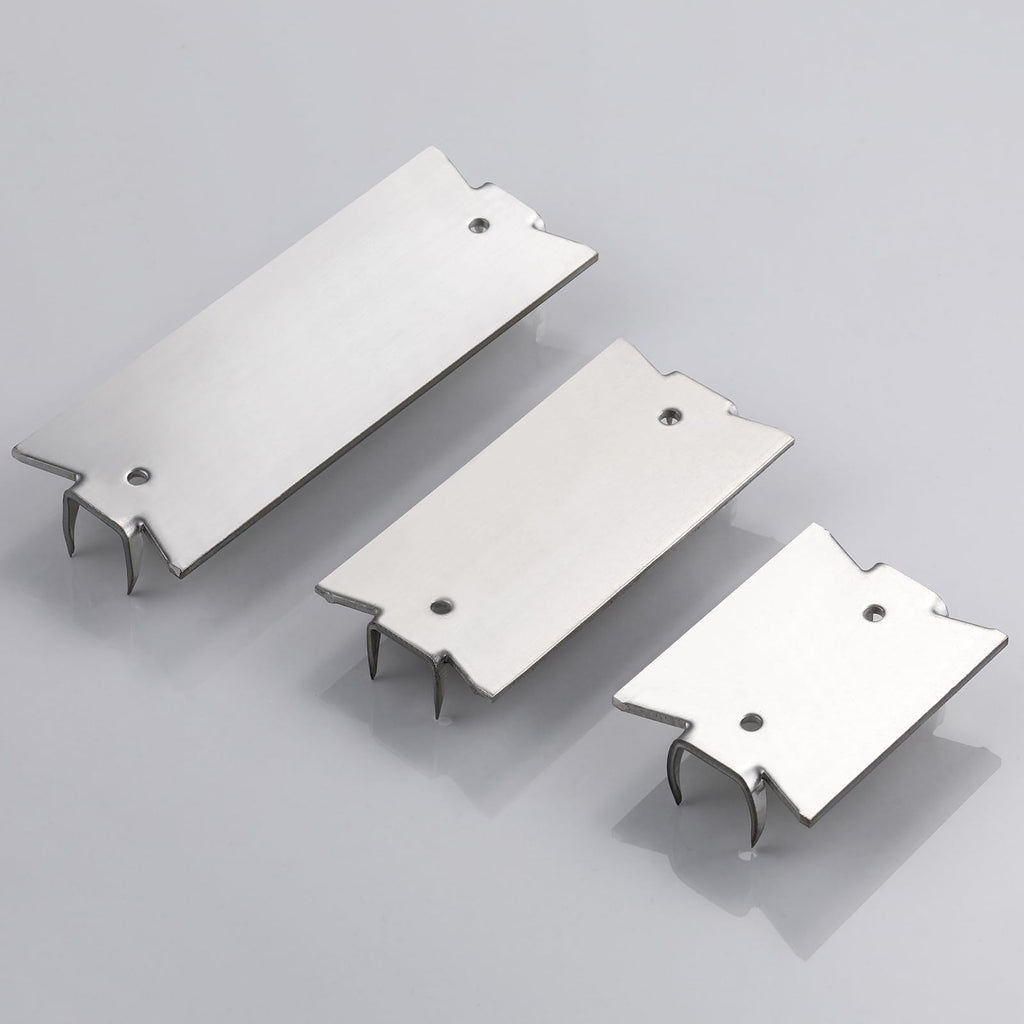 Wensilon(30 pcs) Stainless Steel 304 1.5X2 Inch 16-Gauge Anti-Nail Protection Plate Shield, Nail Plate for Wood Studs, Steel Cable Wire Protector Plate with Sharp Pointed Prongs
