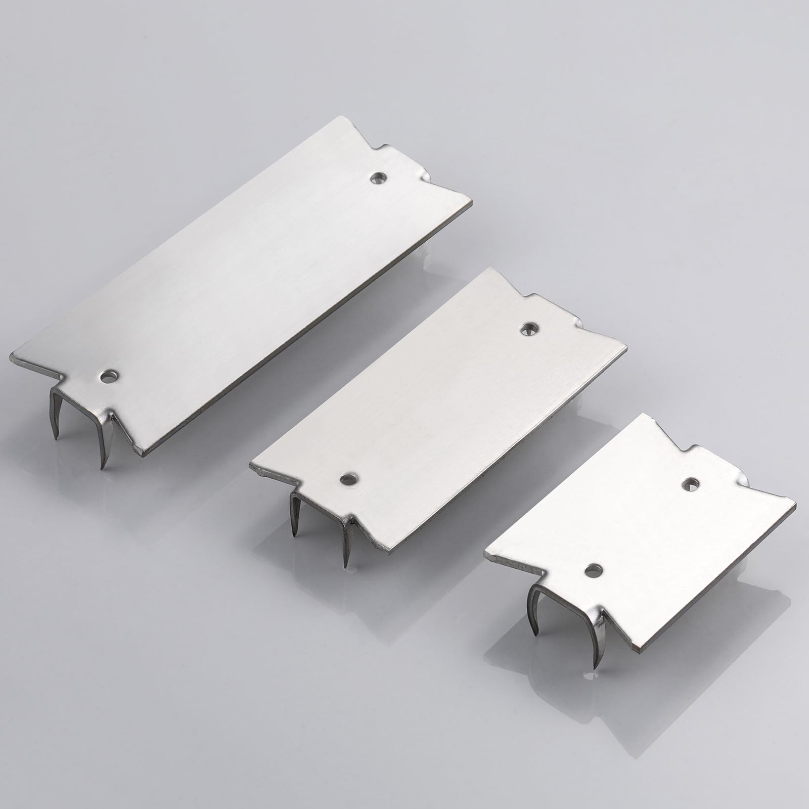 Wensilon(30 pcs) Stainless Steel 304 1.5X2 Inch 16-Gauge Anti-Nail Protection Plate Shield, Nail Plate for Wood Studs, Steel Cable Wire Protector Plate with Sharp Pointed Prongs