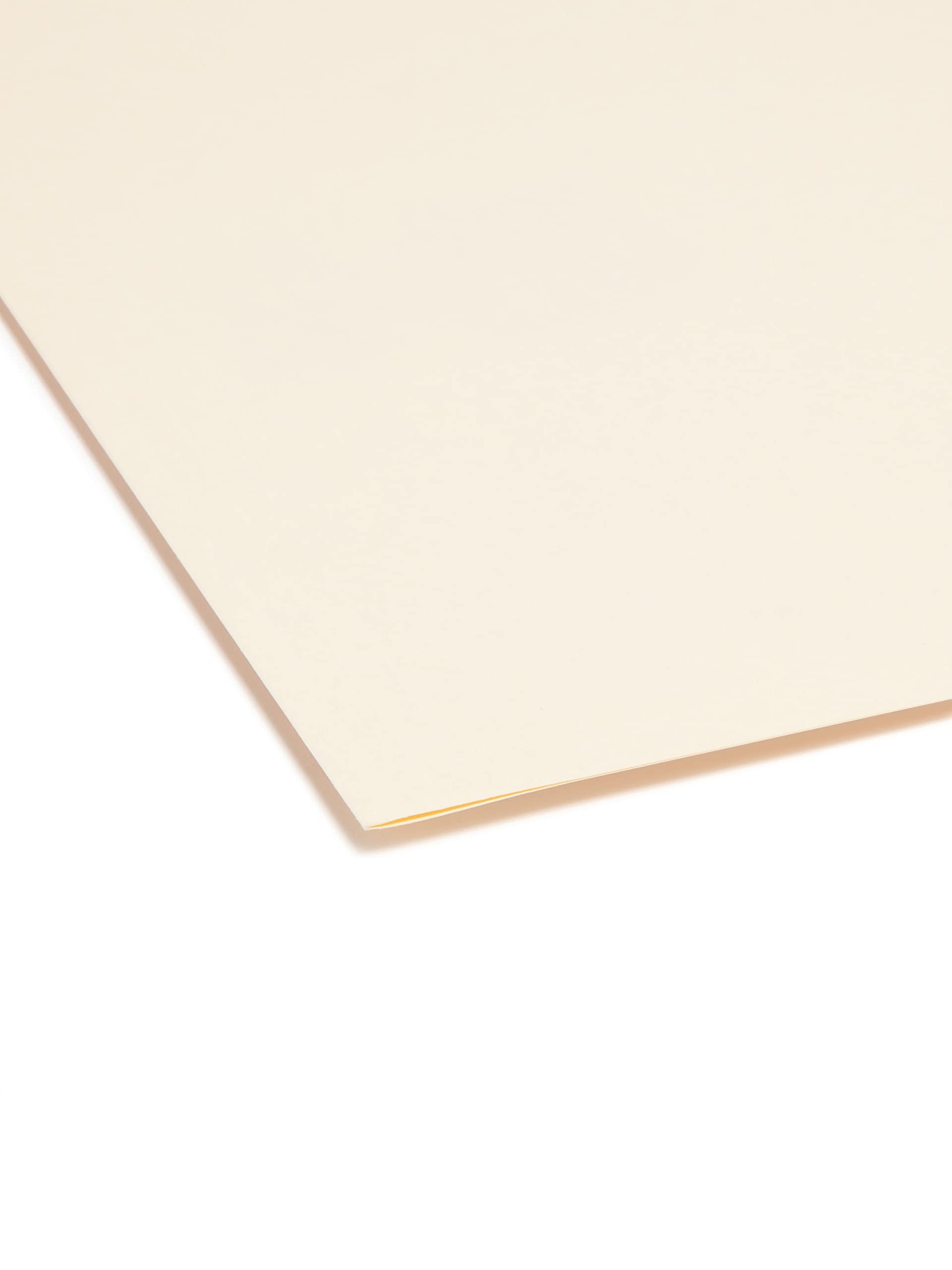 Smead File Folder, Reinforced 1/3-Cut Tab, Center Position, Legal Size, Manila, 100 per Box (15336)