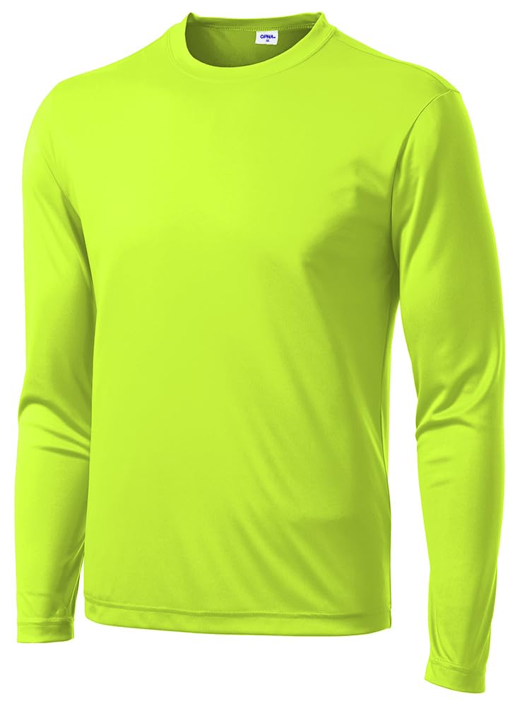 Men's Long Sleeve Moisture Wicking Athletic Shirts, Dry Fit Long Sleeve UV Protection Shirts Men for Workout, Running, Hiking