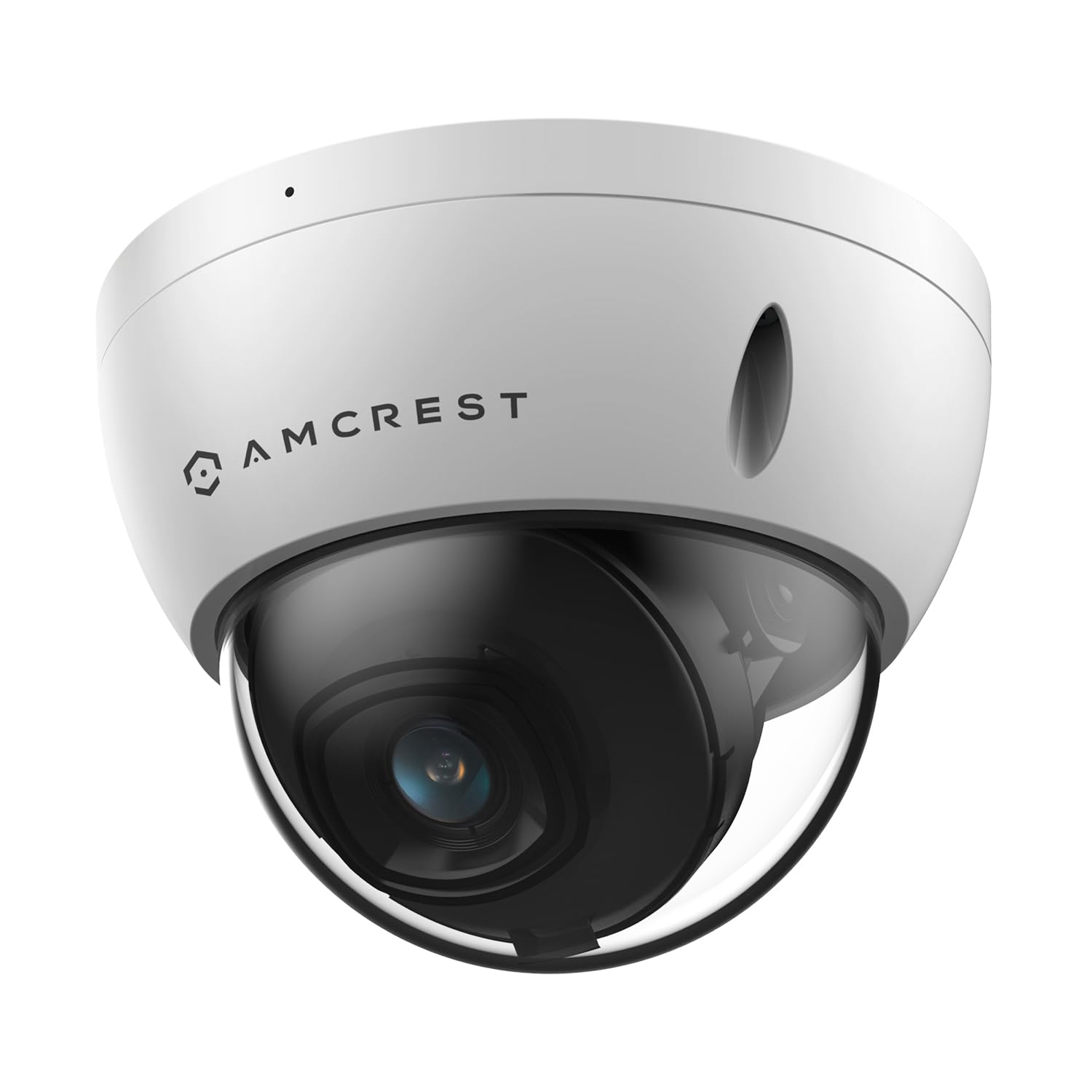 Amcrest 5MP POE Camera, Outdoor Vandal Dome Security POE IP Camera, 5-Megapixel, 98ft NightVision, 2.8mm Lens, IP67, IK10 Resistance, MicroSD 256GB (Sold Separately), Cloud, NVR (IP5M-D1188EW-AI-V3)