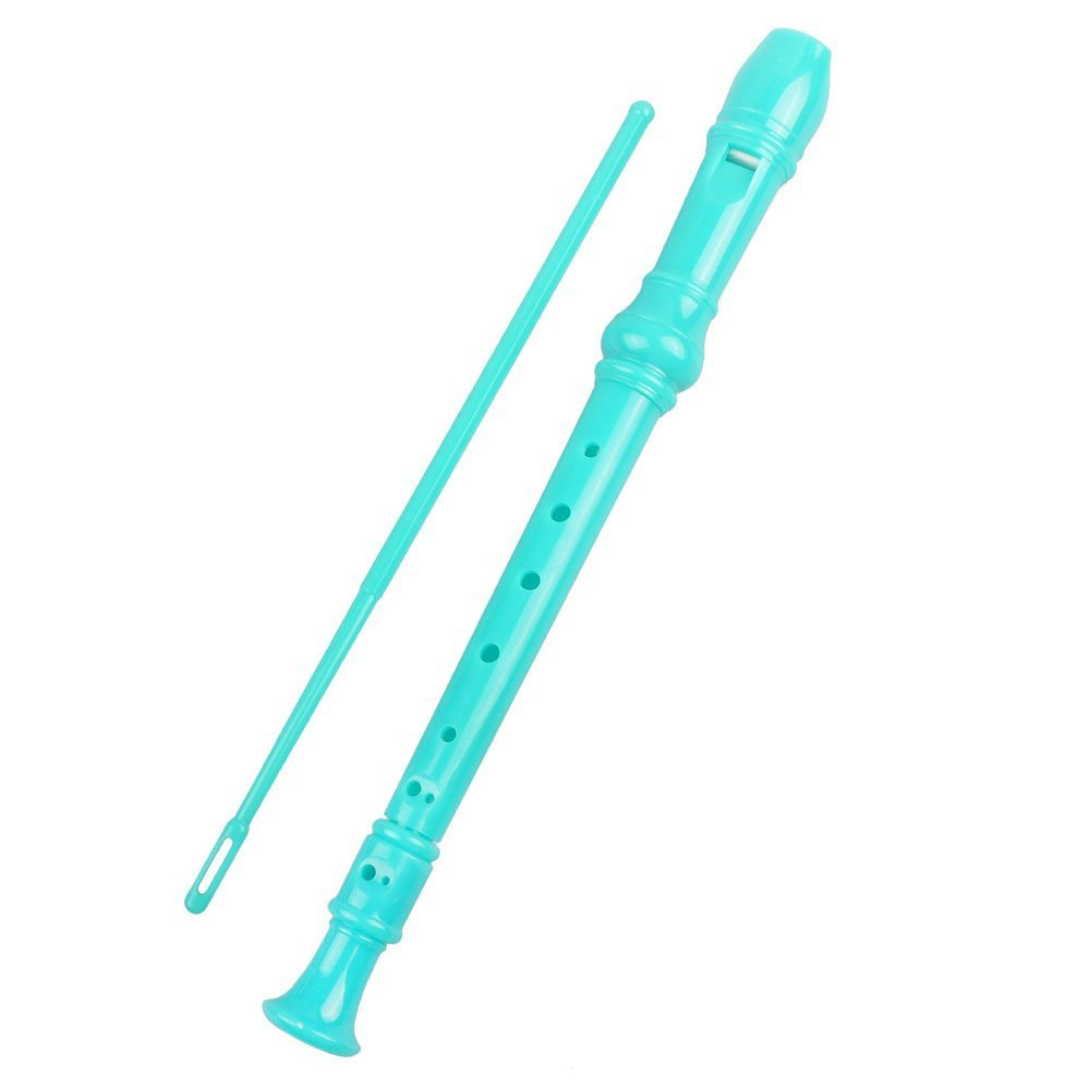 Mr.Power Maple Wooden Soprano Recorder, C Key German Style Fingering 8 Holes 2 Piece School-Approved Musical Instrument Pupil Student Educational (Wood Color)