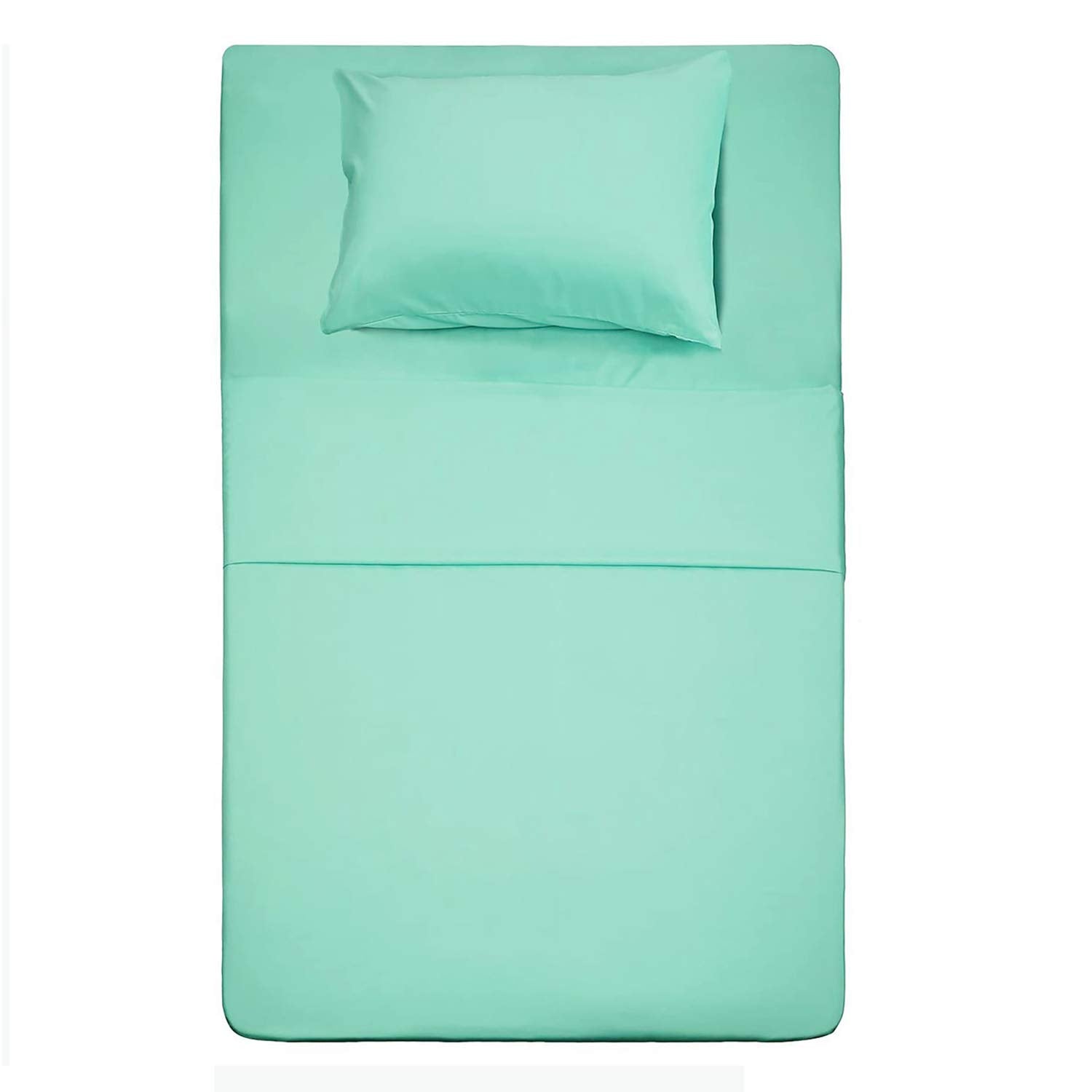 Best Season Bed Sheet Set - 1 Flat Sheet,1 Fitted Sheet and 1 Pillow Cases, Extra Soft Luxury Bedding Set,Deep Pockets,Wrinkle,Fade Resistant - Hypoallergenic- 3 Piece (Twin,Baby Blue)